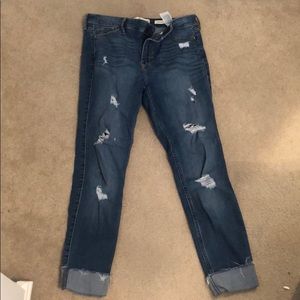 hollister ripped jeans